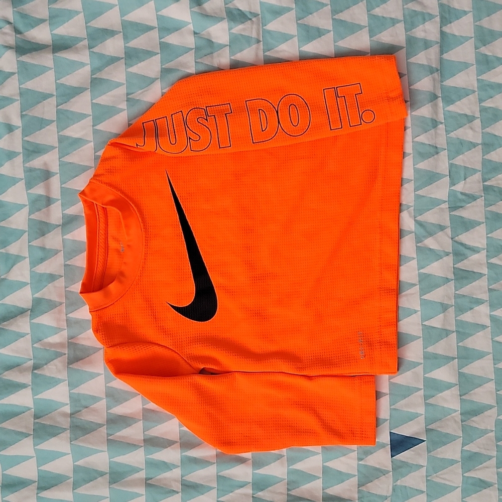 Nike Toddler Dri-Fit Orange Long Sleeve Shirt 2T